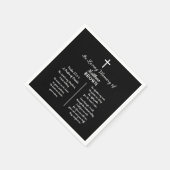 Viering Van Levens Bijbelvers Funeral Servet (Hoek)