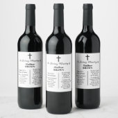 Viering Van Levens Bijbelvers Funeral Wijn Etiket (Flessen)