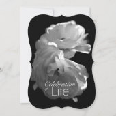 Viering van Life 3 White Rose Memorial Service Kaart (Voorkant)