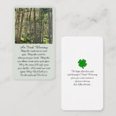 Viering van Life Afbeelding Begrafenis Kaart Visitekaartje (Voorkant / Achterkant)