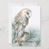 Viering van Life Barn Owl Kaart (Voorkant)