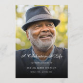 Viering van Life Foto Begrafenisprogramma Programmakaart (Voorkant)