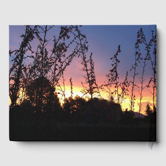 Viering van Life Horizon Photo Memorial Custom Gastenboek (Achterkant)