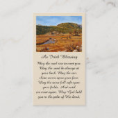 Viering van Life Irish Blessing Prayer Kaart Visitekaartje (Voorkant)
