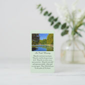 Viering van Life Irish Blessing Prayer Kaart Visitekaartje (Staand voorkant)