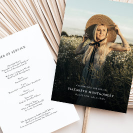 Viering van Life Memorial Fotoprogramma Kaart