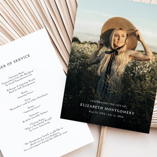 Viering van Life Memorial Fotoprogramma Kaart