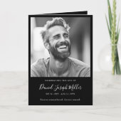 Viering van Life Memorial Funeral Program Kaart (Voorkant)