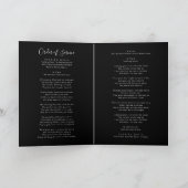 Viering van Life Memorial Funeral Program Kaart (Binnen)