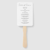 Viering van Life Photo Funeral Order of Service Handwaaier (Achterkant)