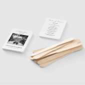 Viering van Life Photo Funeral Order of Service Handwaaier (Niet-gemonteerd)