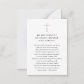 Viering van Life Photo Funeral Prayer Card Notitiekaartje (Achterkant)