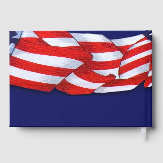 Viering van Life Red White Blue Custom Photo Gastenboek (Achterkant)