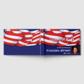 Viering van Life Red White Blue Custom Photo Gastenboek (Volledig)