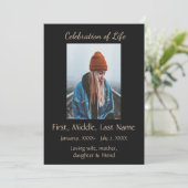 Viering van Life Service Music Guitar Kaart (Staand voorkant)