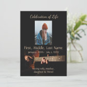 Viering van Life Service Music Guitar Kaart (Staand voorkant)