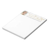 Viering van Life Share A Memory Photo Quote Notitieblok (Linkerzijde)