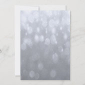 Viering van Life - Silver Invitation Kaart (Achterkant)