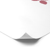 Viering van Life Tree Modern roze script Poster (Hoek)