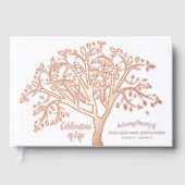 Viering van Life Tree Modern Script Gastenboek (Voorkant)
