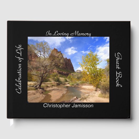 Viering van Life Zion National Park Vreedzaam Gastenboek (Voorkant)