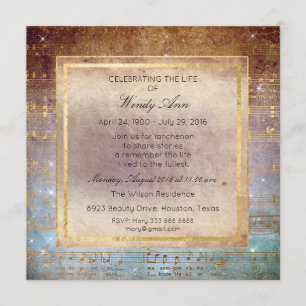 Viering van Live Golden Music Kaart