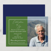 Viering van Live Memorial Service Aangepaste foto Kaart (Voorkant / Achterkant)