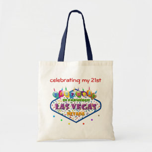 viering van mijn 21ste BIRTHDAY in Las Vegas canva Tote Bag