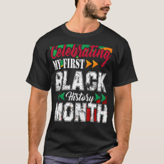 Viering van mijn eerste zwarte geschiedenismaand V T-shirt