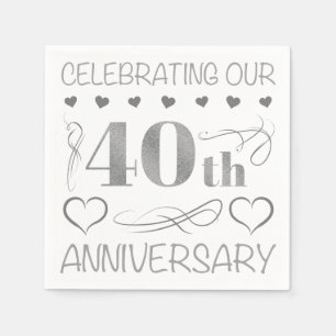 Viering van ons 40ste Jubileum Servet