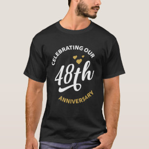Viering van ons 48ste Jubileum 48 jaar jubileum T-shirt