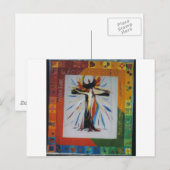 Viering van Pasen Feestdagenkaart (Voorkant / Achterkant)