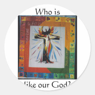 Viering van Pasen Ronde Sticker