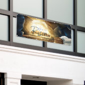 Viering van Pasen Zondag Lege Graf van Christus Spandoek (Buitenkant Gebouw)