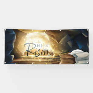 Viering van Pasen Zondag Lege Graf van Christus Spandoek