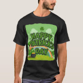 Viering van Patrick's Day Een feestelijke groene r T-shirt (Voorkant)