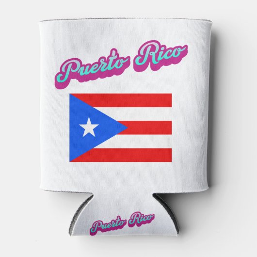 Viering van Puerto Rico Blikjeskoeler (Voorkant)