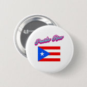 Viering van Puerto Rico Ronde Button 5,7 Cm (Voorkant /achterkant)