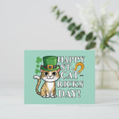 Viering van St. Catrick's Day Feestdagenkaart (Staand voorkant)
