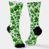 Viering van St. Patrick's Dag Sokken (Gebogen)