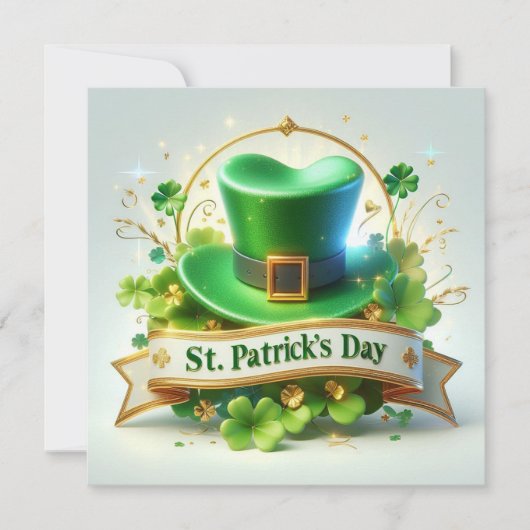 Viering van St. Patrick's Day Feestdagenkaart (Voorkant)