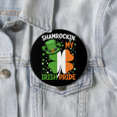 Viering van St. Patrick's Day Ronde Button 4,0 Cm (In situ)