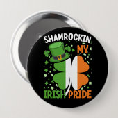 Viering van St. Patrick's Day Ronde Button 4,0 Cm (Voorkant /achterkant)