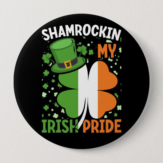 Viering van St. Patrick's Day Ronde Button 4,0 Cm (Voorkant)