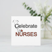 Viering van T-shirts voor verpleegkundigen en cade Kaart (Staand voorkant)