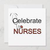 Viering van T-shirts voor verpleegkundigen en cade Kaart (Voorkant)