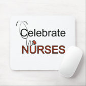 Viering van T-shirts voor verpleegkundigen en cade Muismat (Met muis)