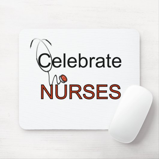 Viering van T-shirts voor verpleegkundigen en cade Muismat (Met muis)