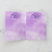 Viering van ultraviolette waterkleurige bloemen kaart (Binnen)