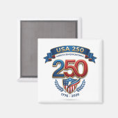 Viering van USA 250 Magneet (Voorkant / Achterkant)